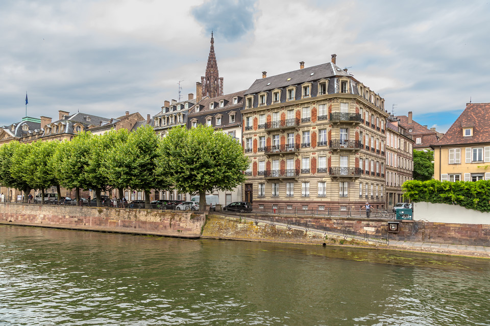 Strasburg: od Grande-Île do Neustadt, sceneria europejskiego miasta, Francja