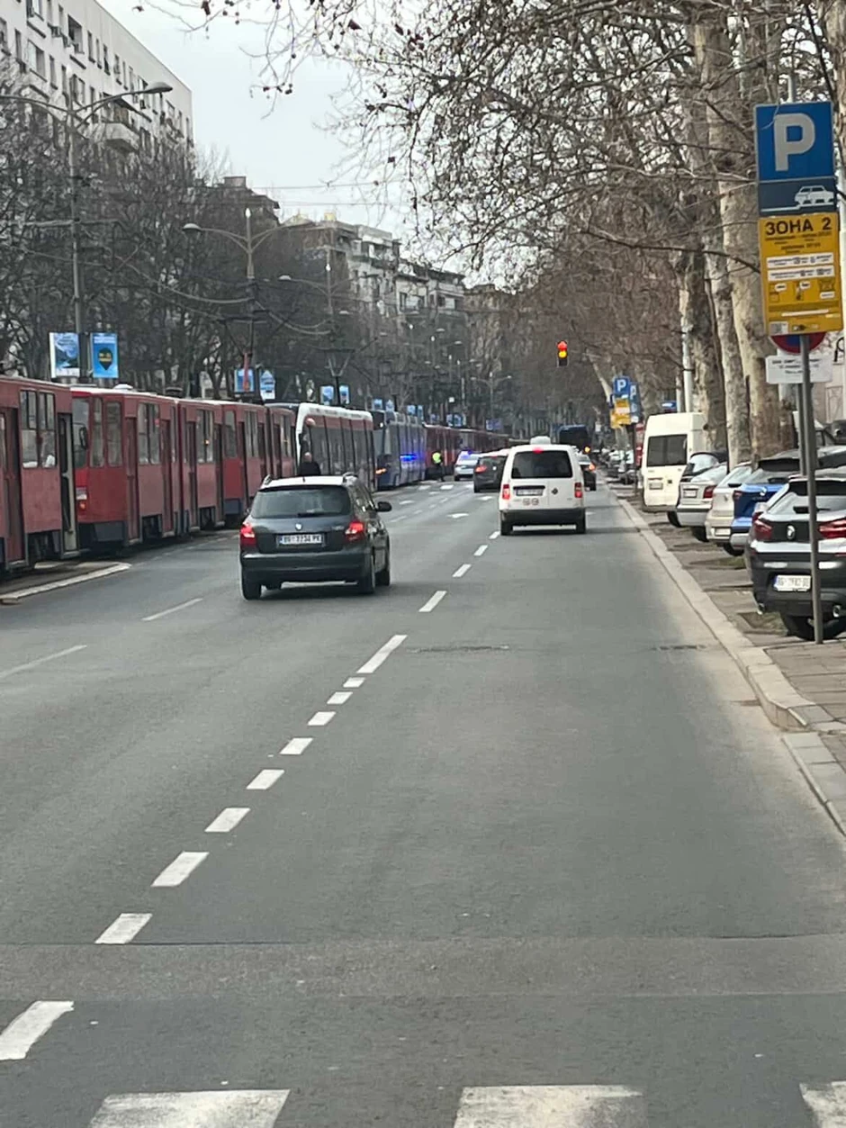 Usporen saobraćaj na Bulevaru kralja Aleksandra
