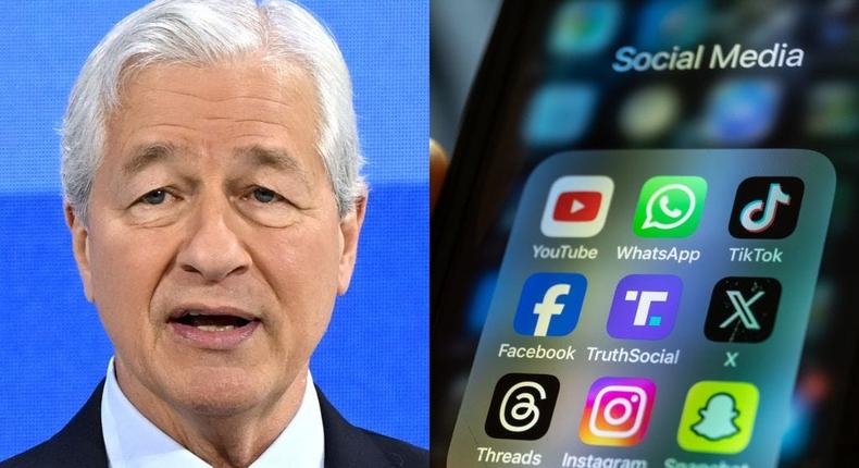 For most of you guys, turn off TikTok, Facebook. A total stupid waste of time, JPMorgan CEO Jamie Dimon told students attending the Georgetown Psaros Center for Financial Markets and Policy's annual Financial Markets Quality conference.Slaven Vlasic via Getty Images; Matt Cardy via Getty Images