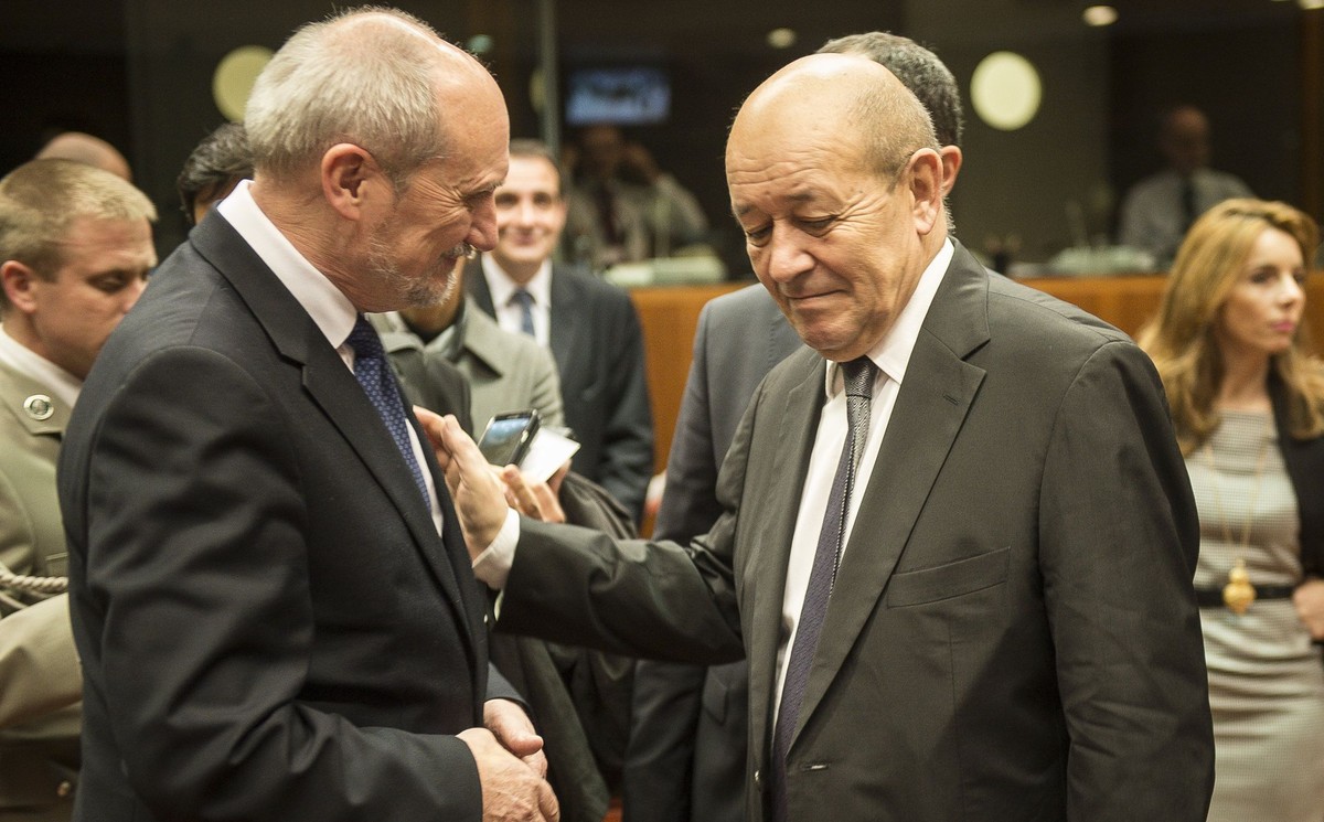 Antoni Macierewicz i Jean-Yves Le Drian