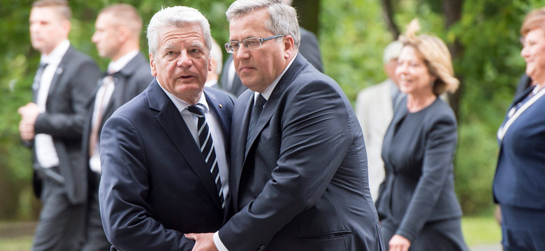 Gauck i Komorowski na Westerplatte. Jednym głosem mówili o Rosji