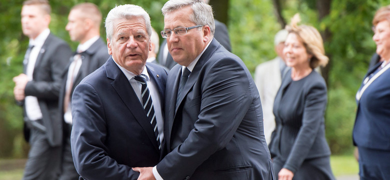 Gauck i Komorowski na Westerplatte. Jednym głosem mówili o Rosji