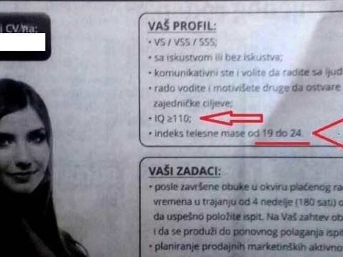 Ako imate višak kilograma ne možete da dobijete posao
