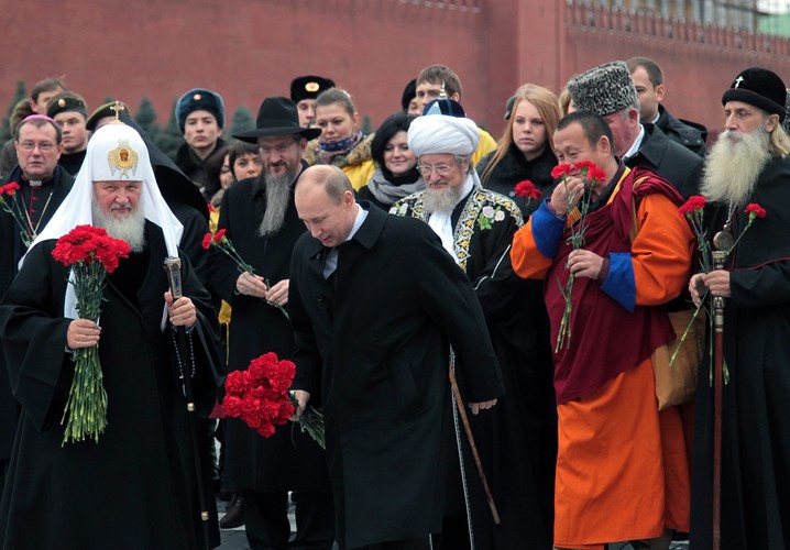 Putin stał na czele marszu