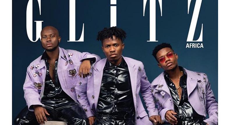 King Promise,Kidi and Kwesi Arthur cover Glitz Magazine in style