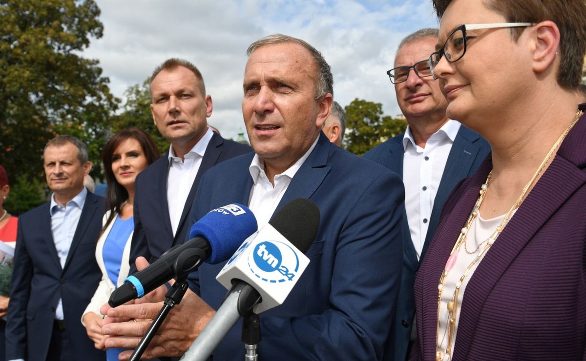 Grzegorz Schetyna i Katarzyna Lubnauer