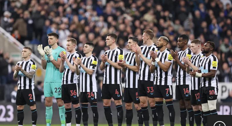 Newcastle pay tribute to Atsu