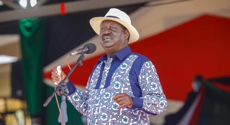 Former Prime Minister Raila Odinga