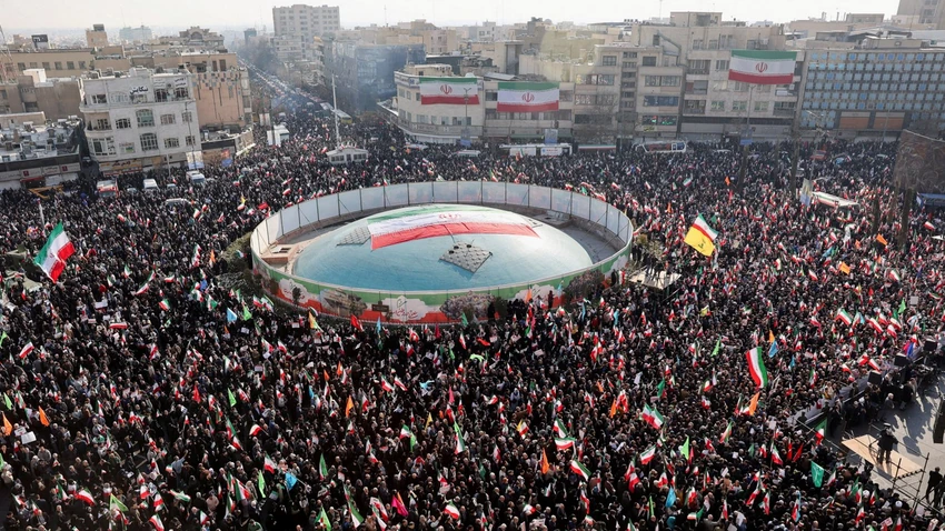 Skup podrške vlastima Irana u Teheranu 12. januara | Foto: Reuters