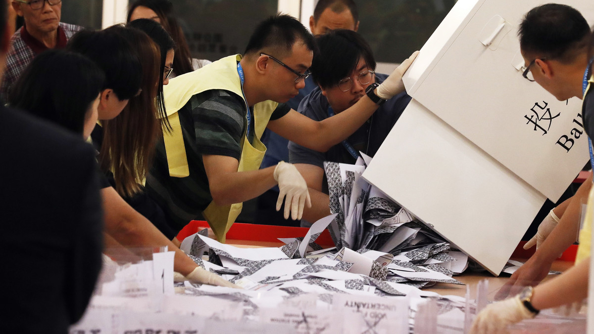 Wybory w Hongkongu. Zwycięstwo obozu demokratycznego