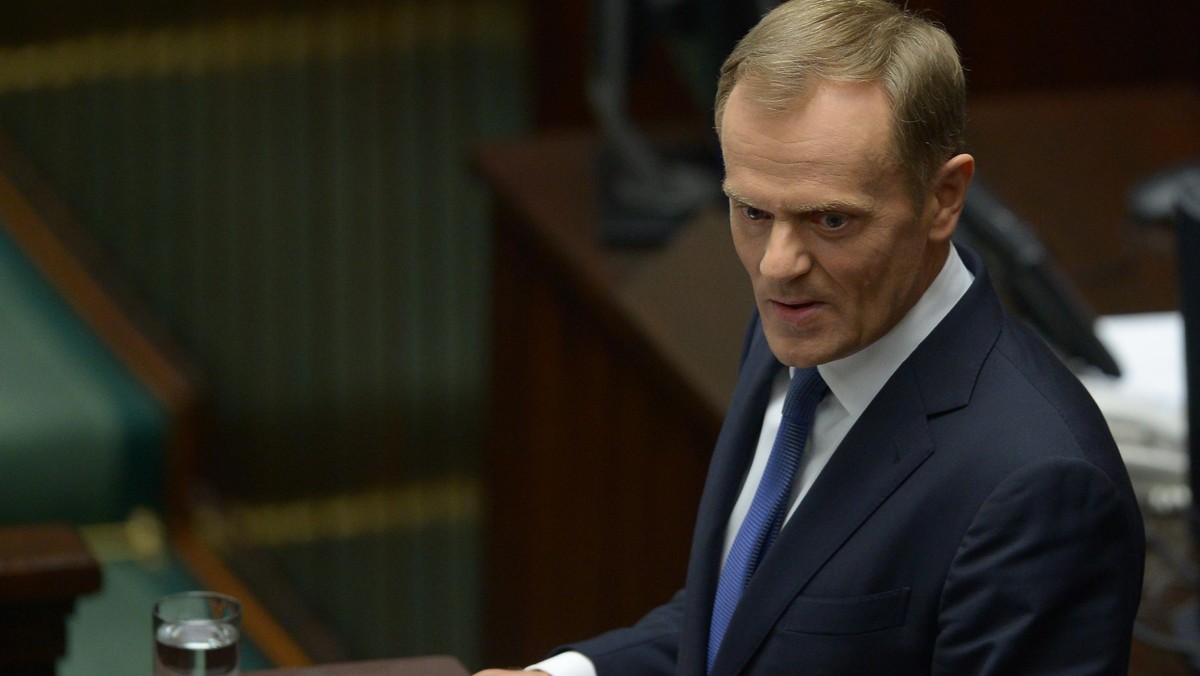 Sejm premier Donald Tusk