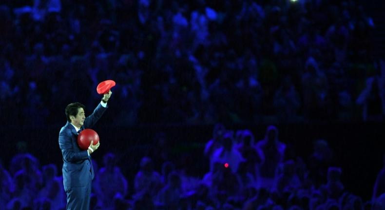 Japan's Prime Minister Shinzo Abe donned a Super Mario outfit to appear at the closing ceremony of the Rio Games