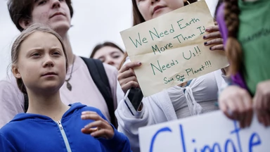 16-letnia Greta Thunberg manifestuje pod Białym Domem. "Gdybyś wykonał swoją pracę, bylibyśmy w szkole"