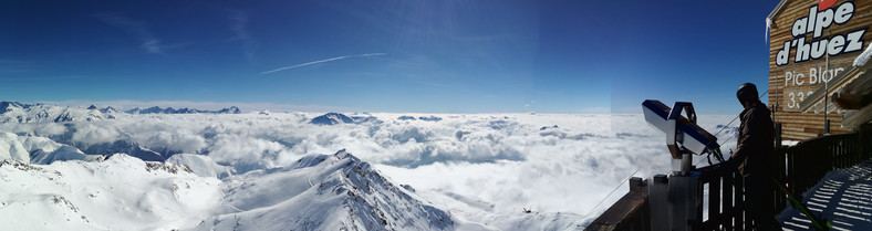 Widok z Pic Blanc (3330 m.n.p.m.)