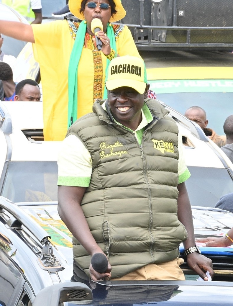 Kenya Kwanza presidential running mate Rigathi Gachagua