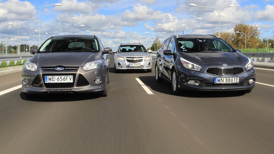 Porównanie: Chevrolet Cruze 1.4T, Ford Focus 1.6 EB czy Kia cee’d 1.6 GDi