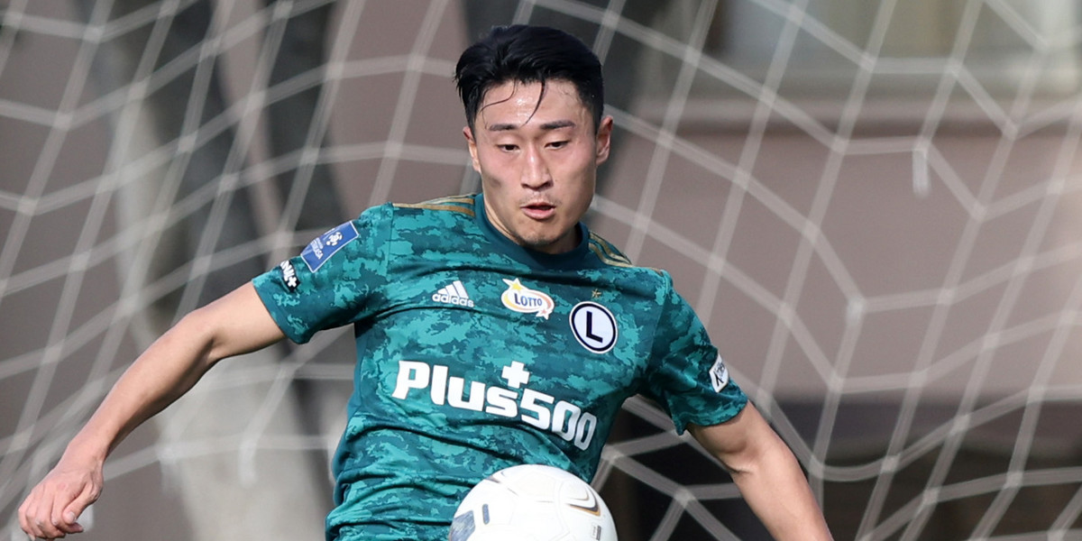 Czterokrotny reprezentant Korei Południowej zagrał w barwach Legii m.in. w sparingu z Chemnitzer.
