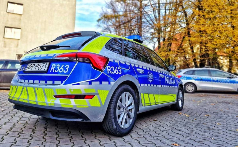 Skoda Scala jako nowy radiowóz policji
