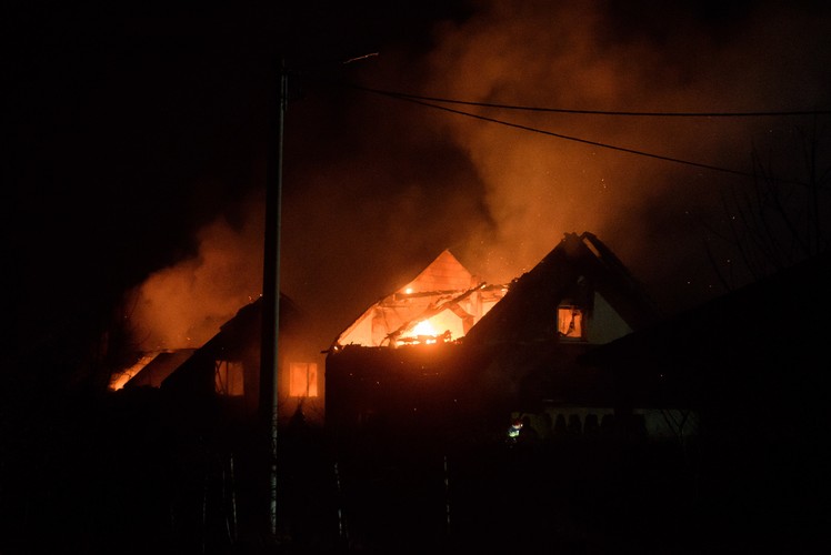 Pożar gazociągu w Murowanej Goślinie