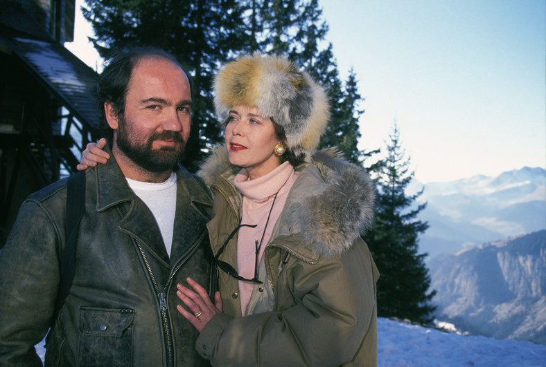 Sylvia Kristel i Philippe Blot w 1990 r.