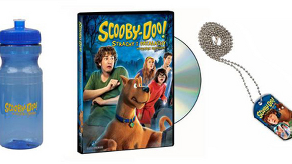 Weź udział w naszym konkursie i wygraj jeden z 5 zestawów składających się z filmu DVD Scooby Doo strachy i patałachy oraz bidon Scooby Doo. Wystarczy odpowiedzieć na jedno proste pytanie.