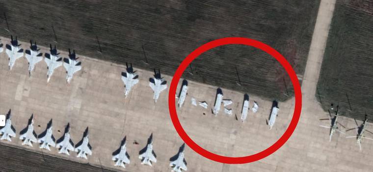 Google Maps pokazuje tragiczny stan rosyjskiej armii. Możliwe, że część samolotów to tekturowe atrapy