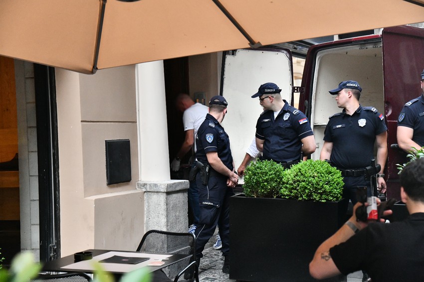 Uviđaj na mestu ubistva Noe Milivojev 