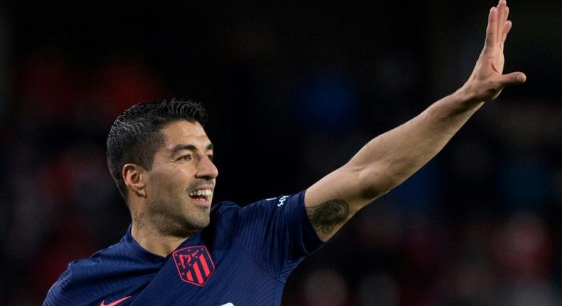 Luis Suarez will be up against his former club when Atletico Madrid play Barcelona at Camp Nou on Sunday. Creator: JORGE GUERRERO