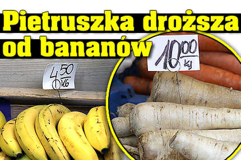 Pietruszka droższa od bananów