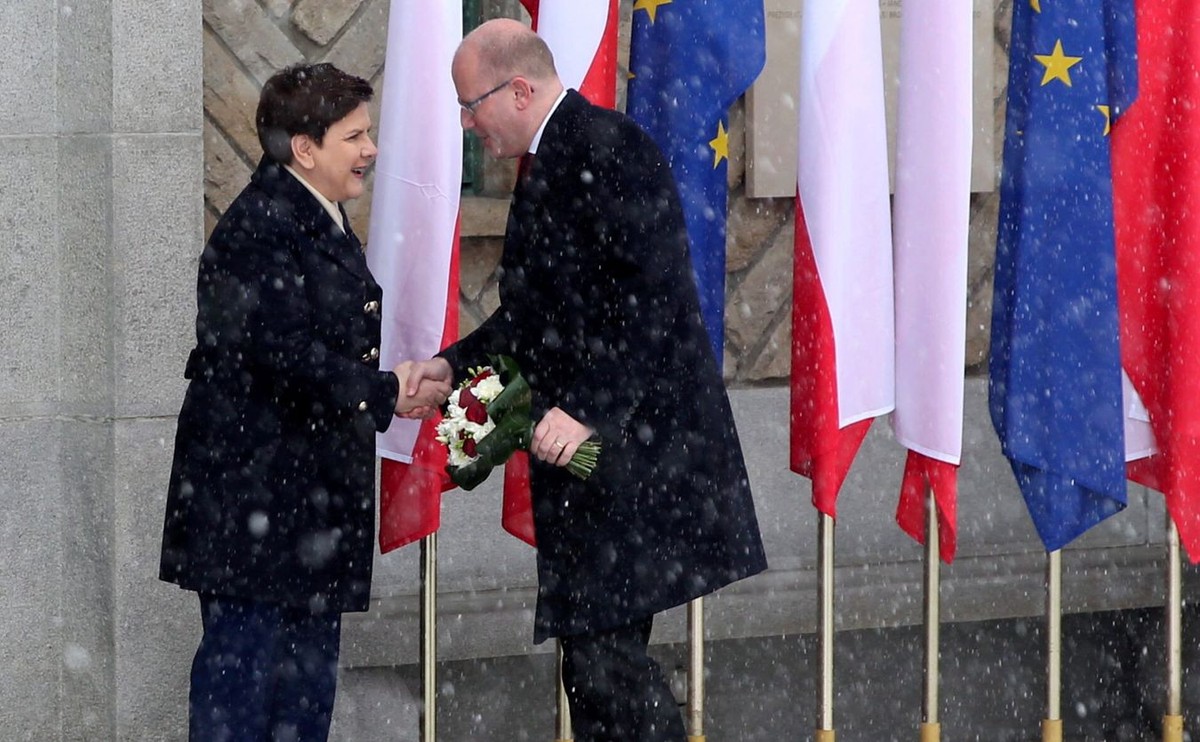 Beata Szydło i Bohuslav Sobotka