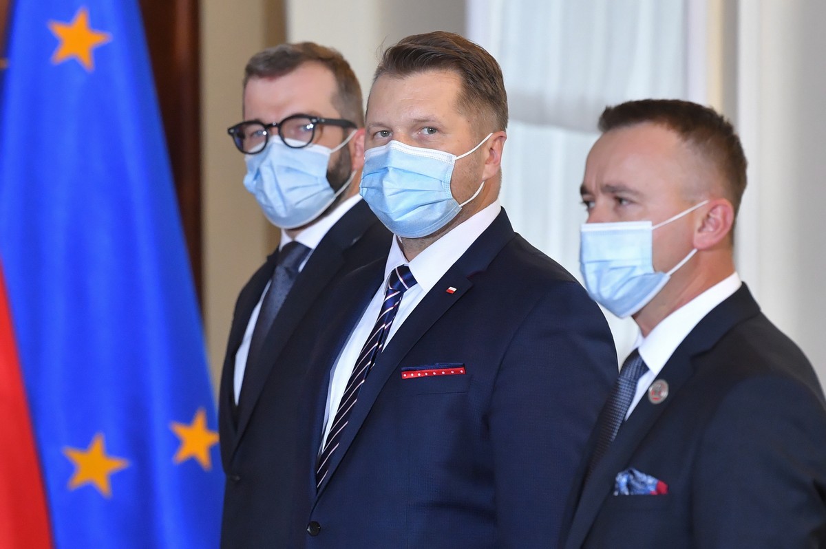 Przemysław Czarnek, Grzegorz Puda, Michał Cieślak 