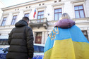 Tłumy zebrały się w czwartek przed konsulatem rosyjskim w Krakowie