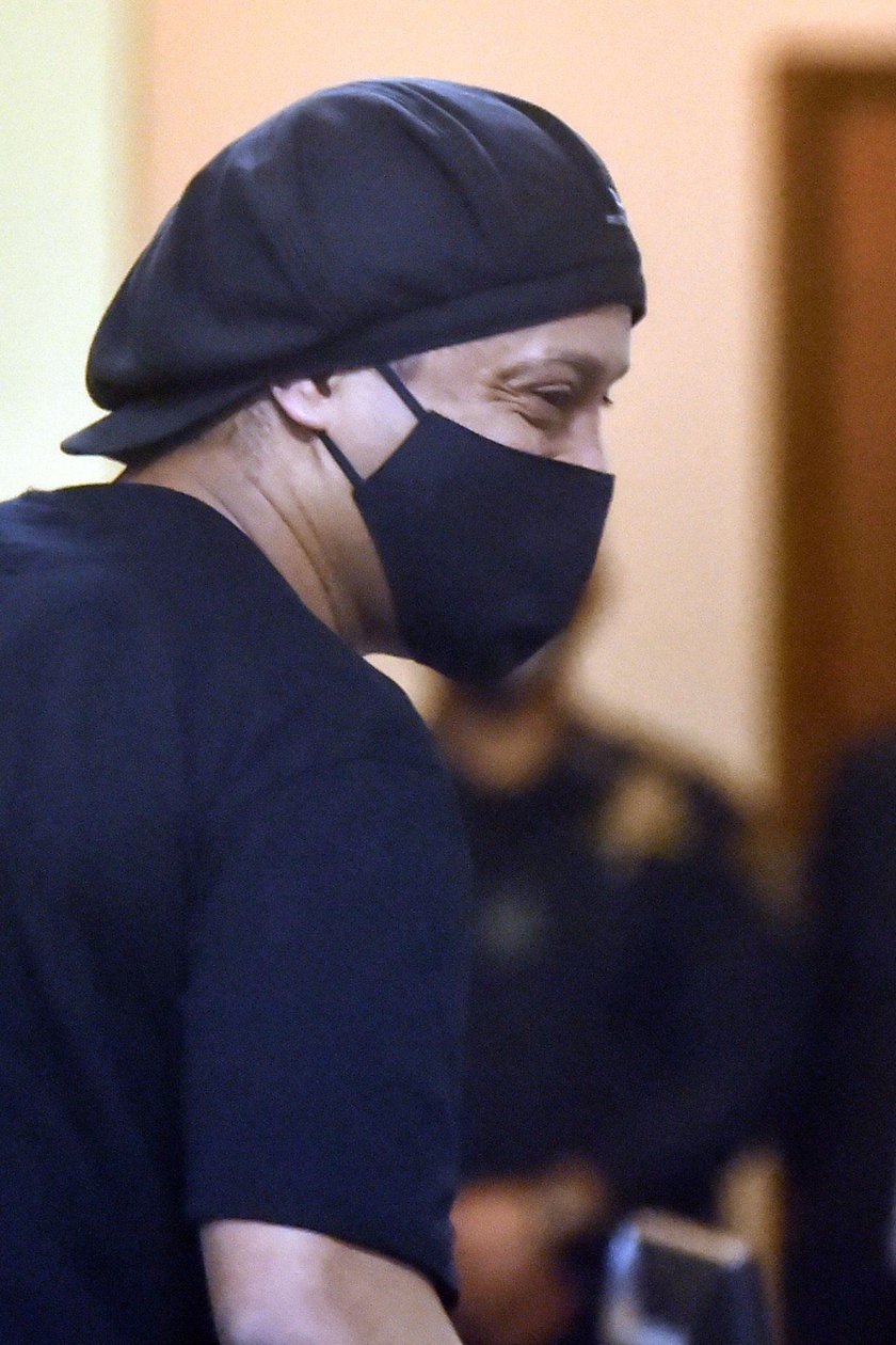 Ronaldinho during the hearing at the Supreme Court of Justice where he could be released from the ho