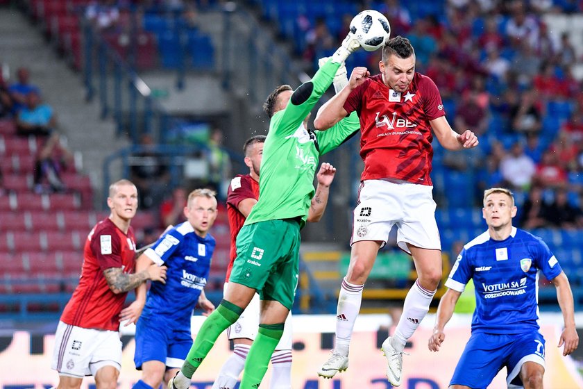 Pilka nozna. Ekstraklasa. Wisla Krakow - Miedz Legnica. 27.07.2018