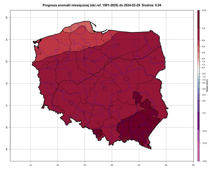 Luty będzie prawdopodobnie aż o 6 st. C cieplejszy niż zwykle