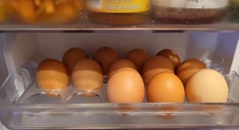 How long can eggs be refrigerated before they become unsafe to eat?