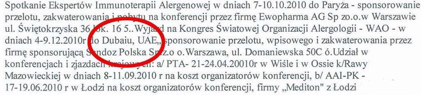 Firmy lekowe płacą za wycieczki lekarzy!