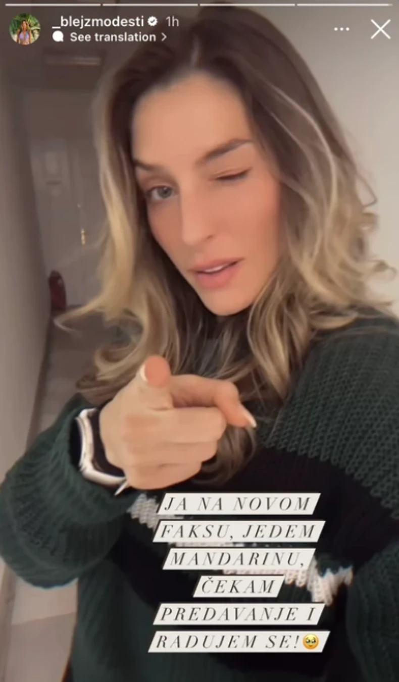 Anđela Jovanović, objava