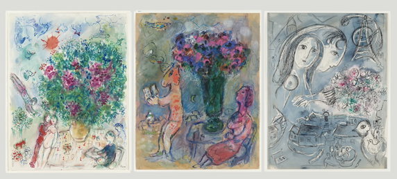 14 prac Chagalla zostało nabytych w grudniu 2021 roku w jednym z renomowanych szwajcarskich domów aukcyjnych.