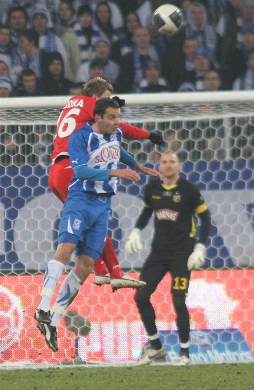 Lech Poznań - Widzew Łódź 1:0 w meczu 16. kolejki ekstraklasy