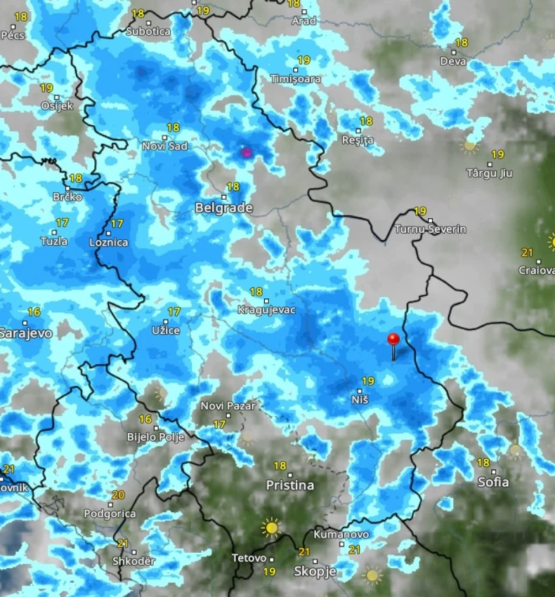 Nevreme u Srbiji u 7h sutra ujutru