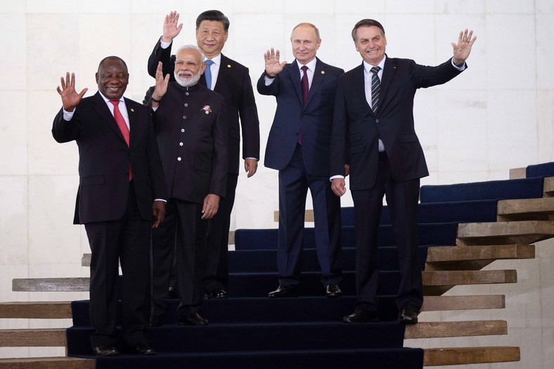 Przywódcy krajów BRICS na szczycie w Brazylii w 2019 r.