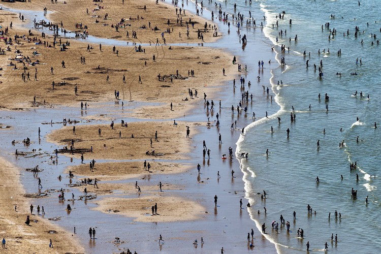 Plaża w Scheveningen w Holandii