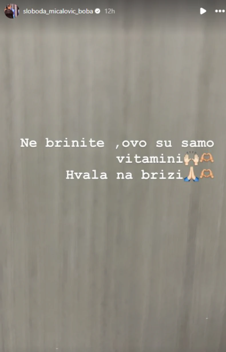 Sloboda Mićalović završila na infuziji