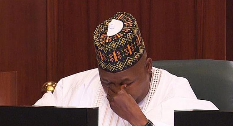Governor Kashim Shettima crying over Boko Haram atrocities [Daily Trust]