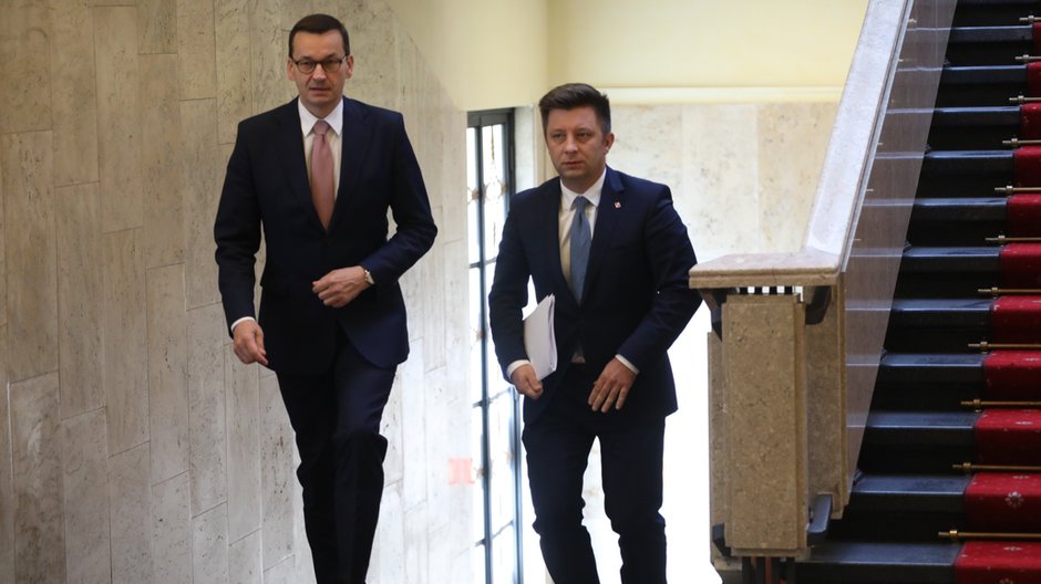 Mateusz Morawiecki i Michał Dworczyk