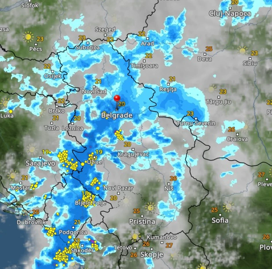 Nevreme danas u Srbiji