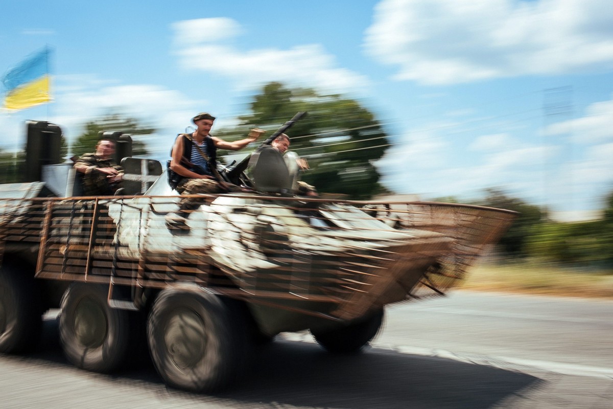 Ukraińscy żołnierze w Kramatorsku