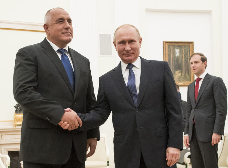 Prezydent Rosji Władimir Putin i premier Bułgarii Bojko Borisow podczas spotkania na Kremlu w Moskwie, 30 maja 2018 r.