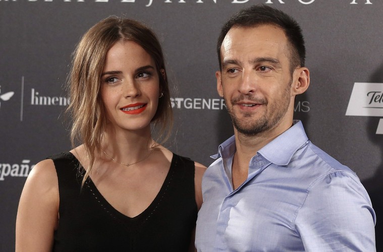 Emma Watson i reżyser Alejandro Amenabar